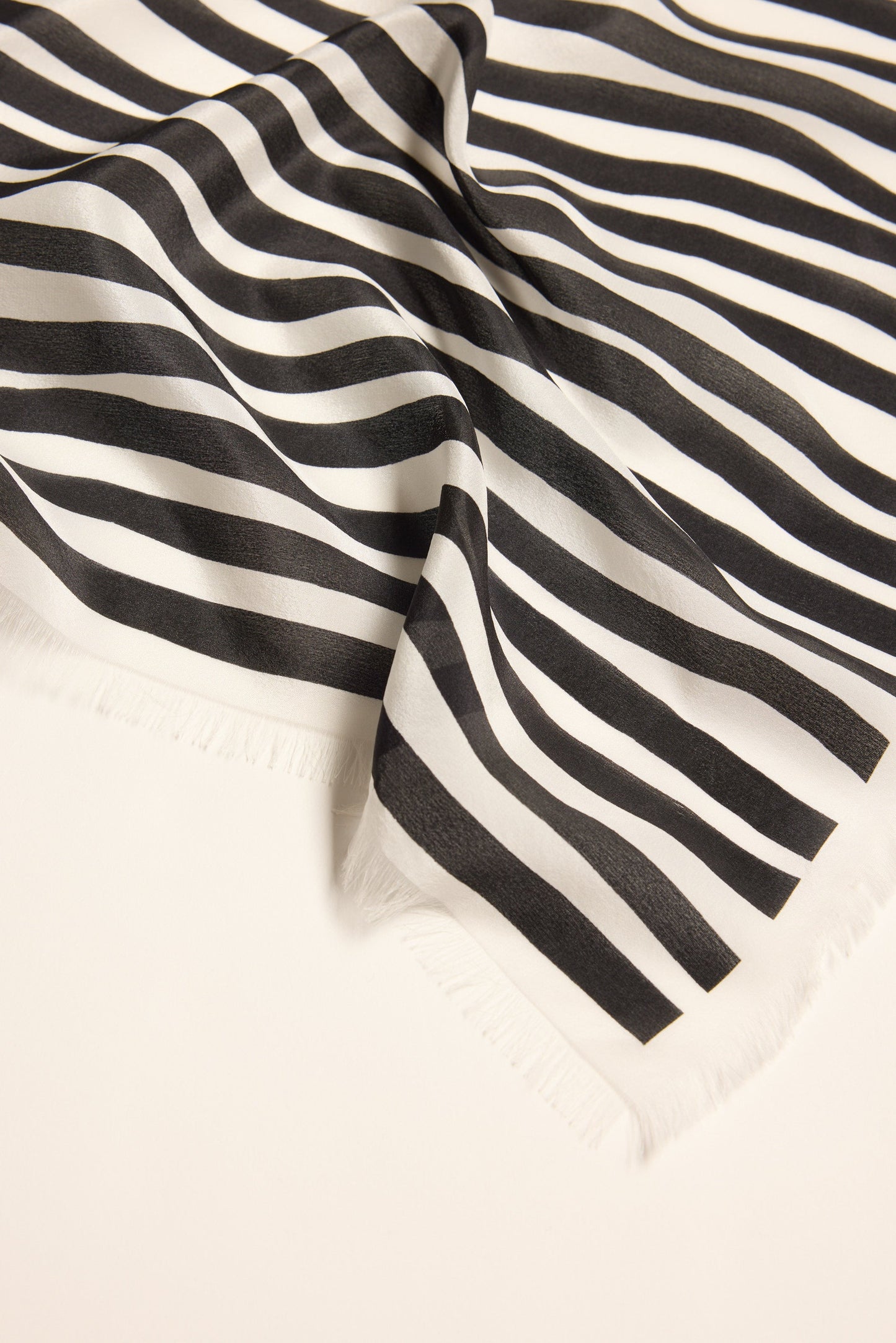 Mable Frayed Edge Silk Scarf