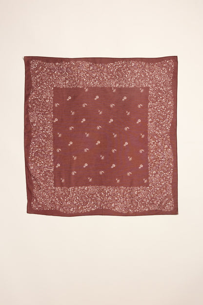 Georgie Floral Border Scarf