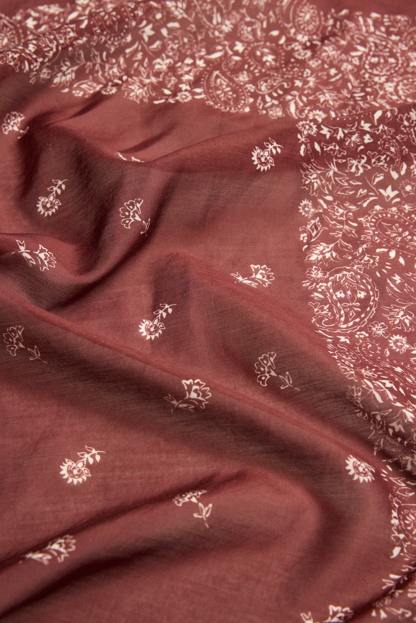 Georgie Floral Border Scarf