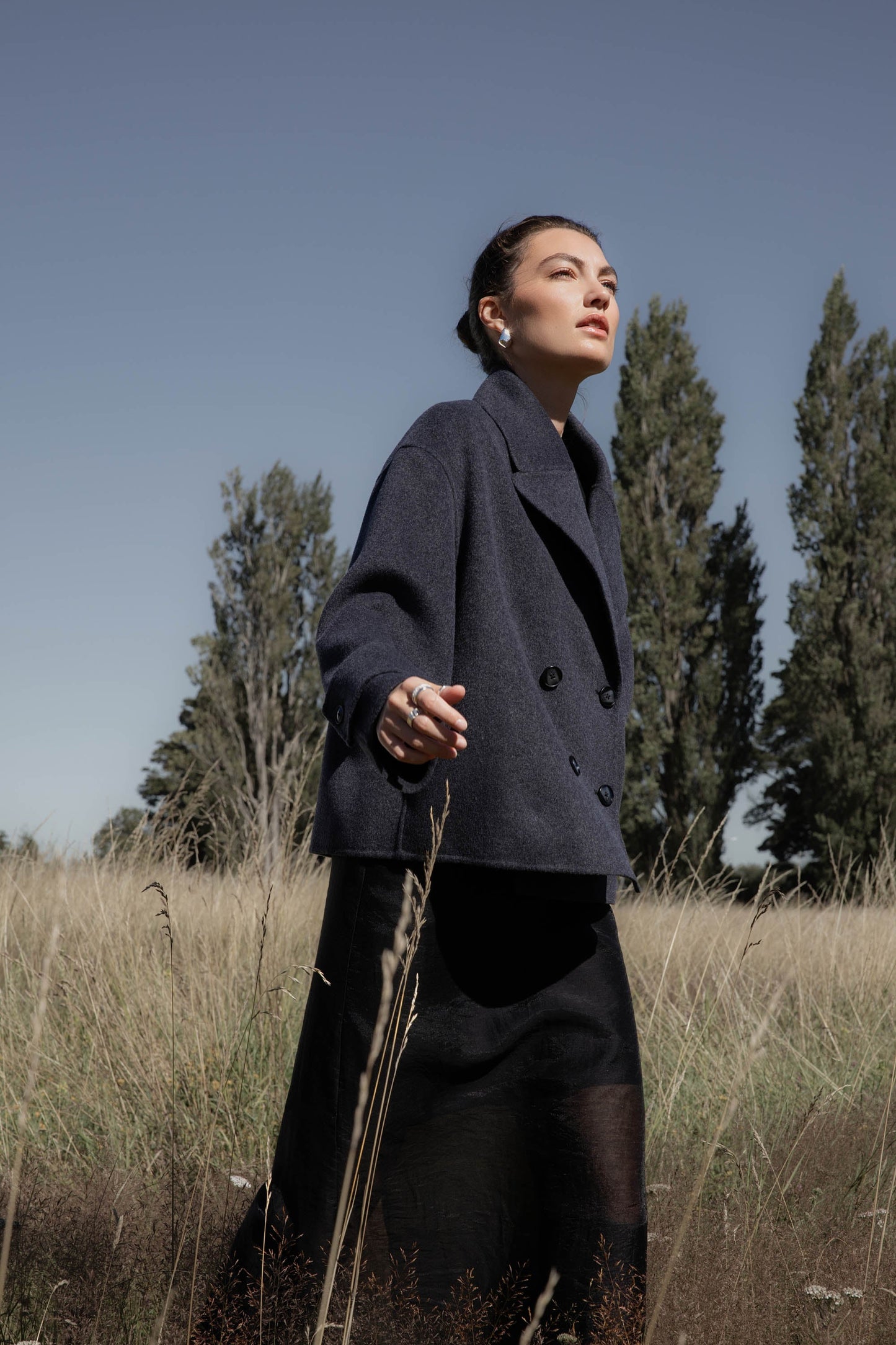 The Double Breasted Wool Blend Coat