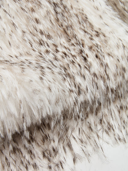 Belted Faux Fur Sleeveless Vest
