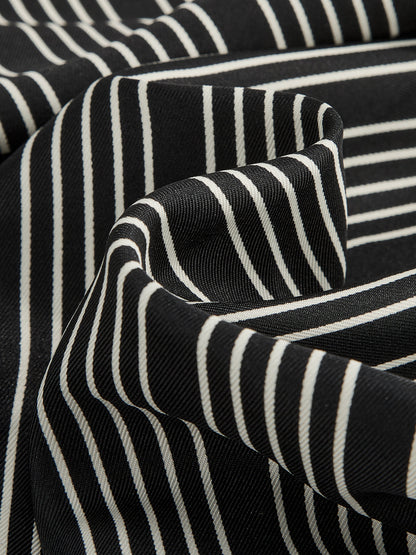Geometric Striped Triangular Scarf