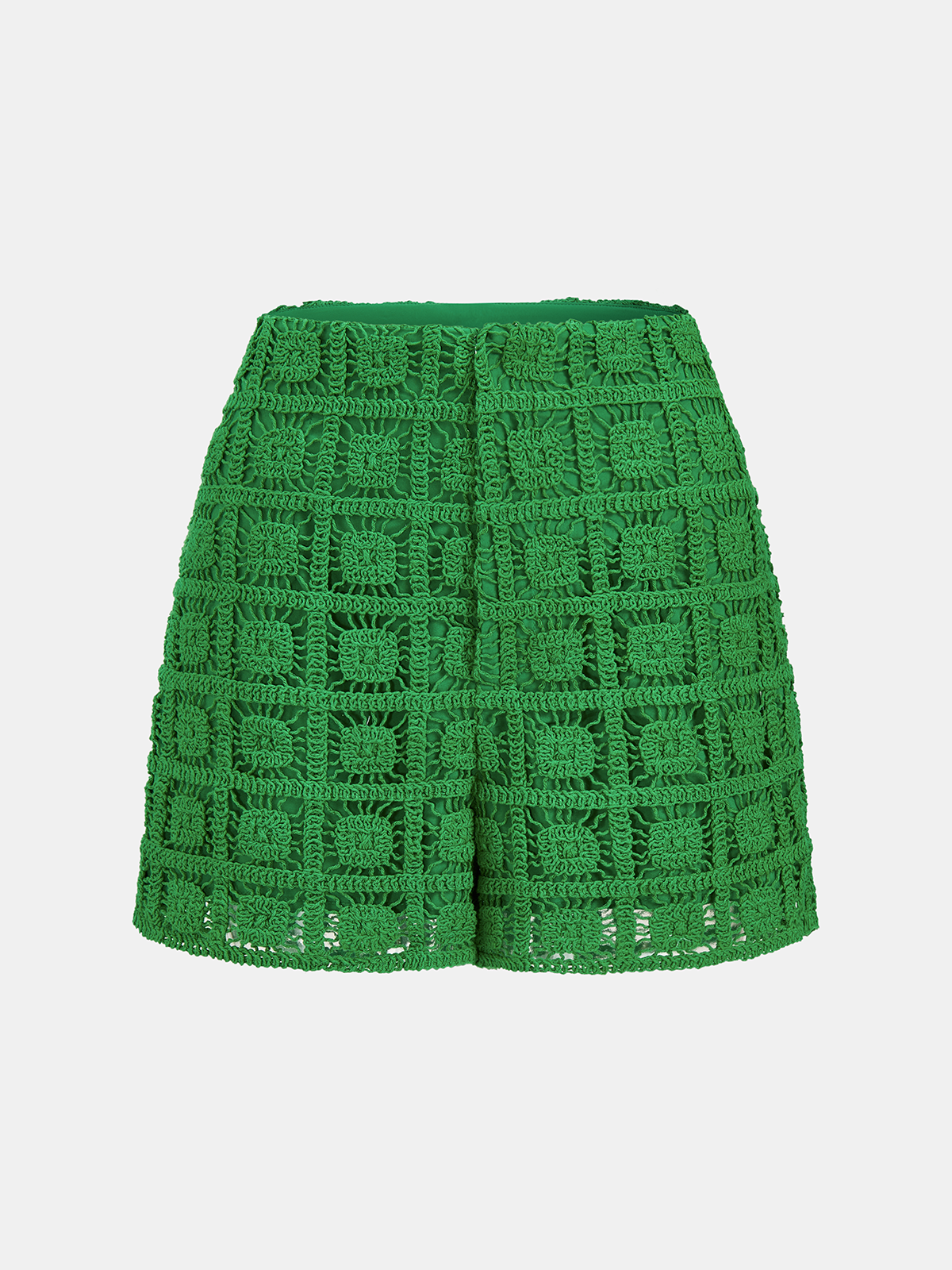 Twisted Crop Top & Crochet Shorts Set