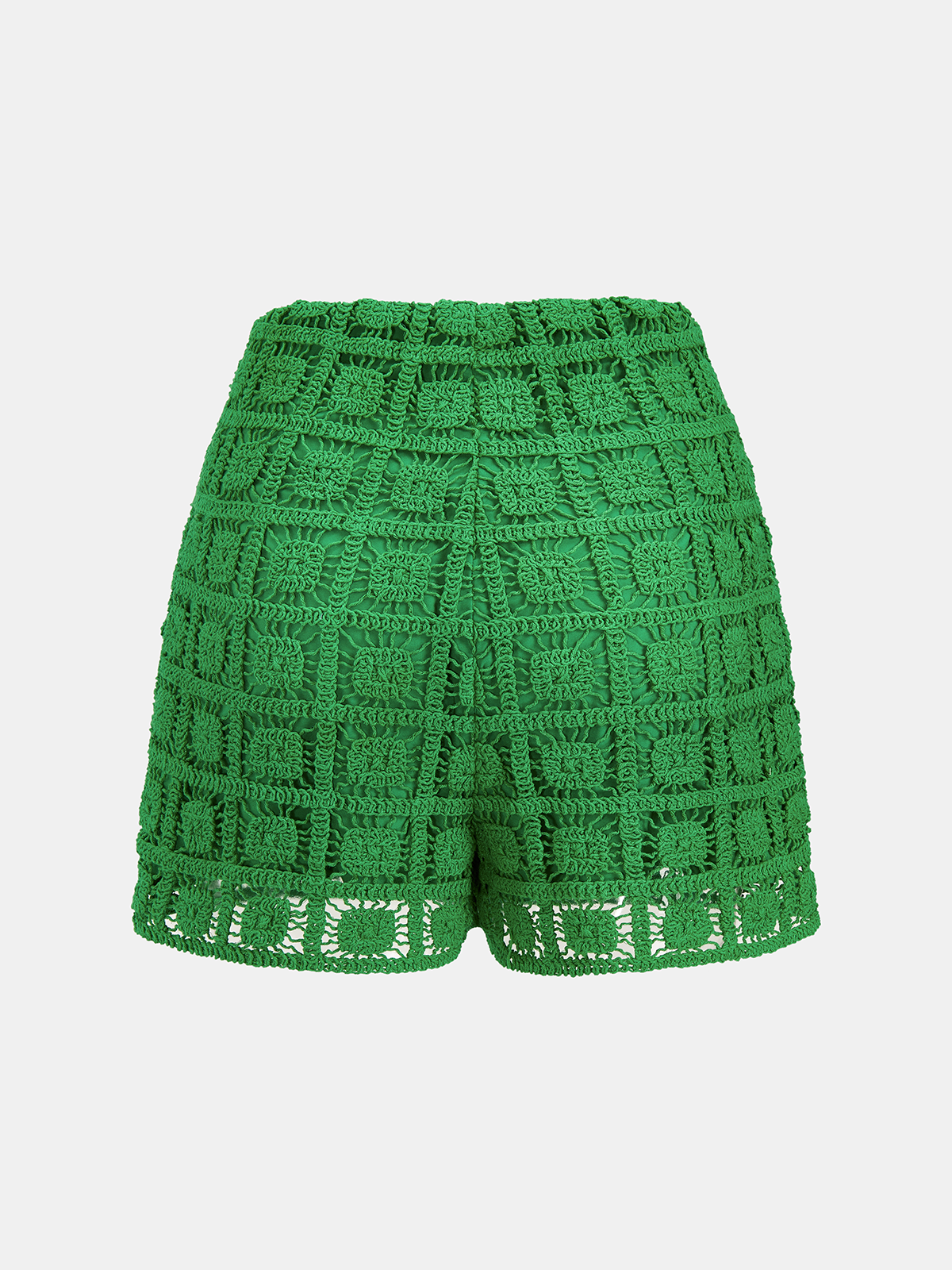Twisted Crop Top & Crochet Shorts Set