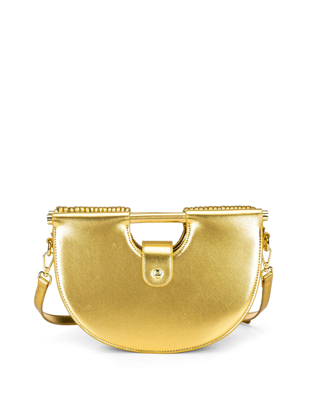 Multi-Layer Half Moon Crossbody Handbag
