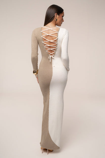 Beige/Ivory No Hard Feelings Dress