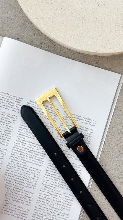 Stacey Belt - Black / Gold