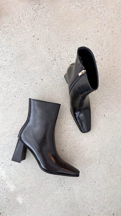 Wez Boots - Black Shine