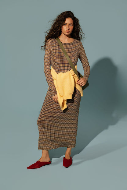 The Mesh Gather Detail Dress