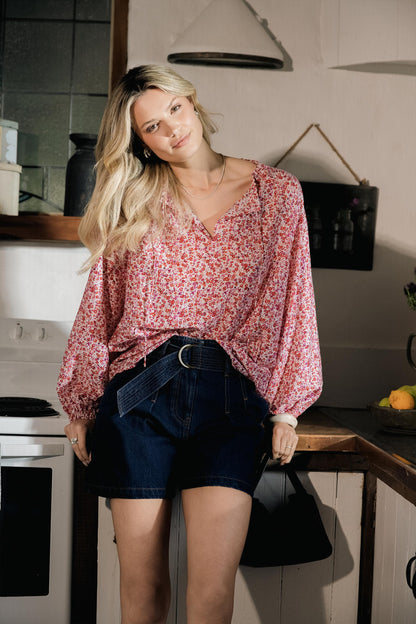 Alana Tie Neck Blouse