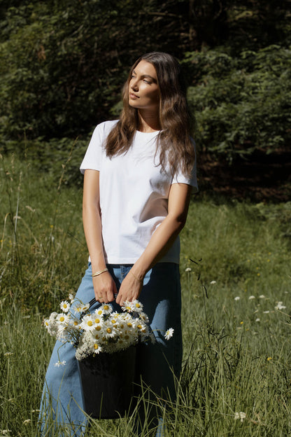 The Good Earth Cotton Crew Tee