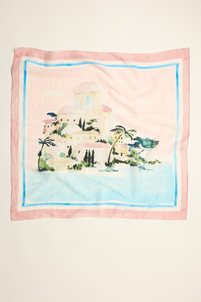 Portia Silk Blend Square Scarf