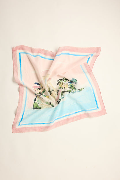 Portia Silk Blend Square Scarf