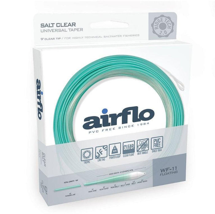 Airflo Ridge 2.0 Flats Universal Taper 9ft Clear Tip saltwater fly line