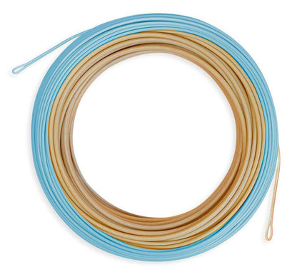Airflo Superflo Flats Universal Taper - Sand/Blue Sky saltwater fly line - detail view