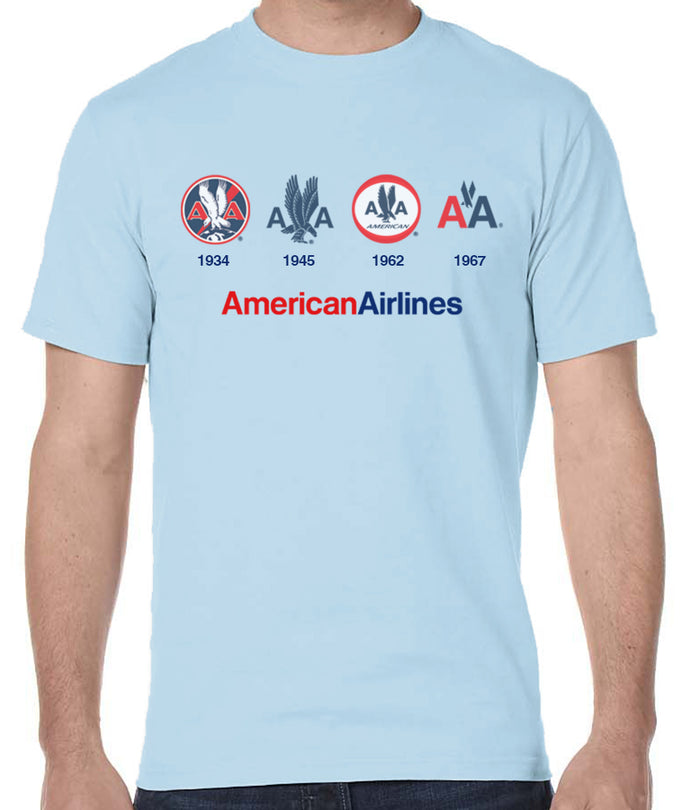 American Airlines 4 Logos T-Shirt