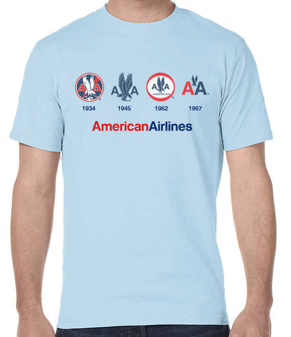 American Airlines 4 Logos T-Shirt