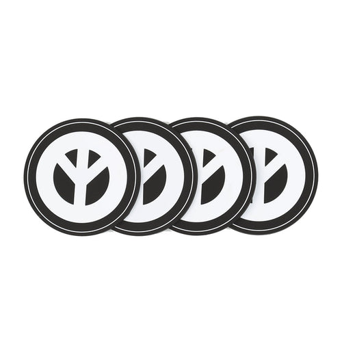 BB Logo Coasters Pack - Jet Black
