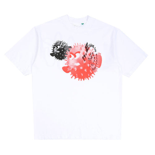 b.Eautiful Puffy Fish T-Shirt - White