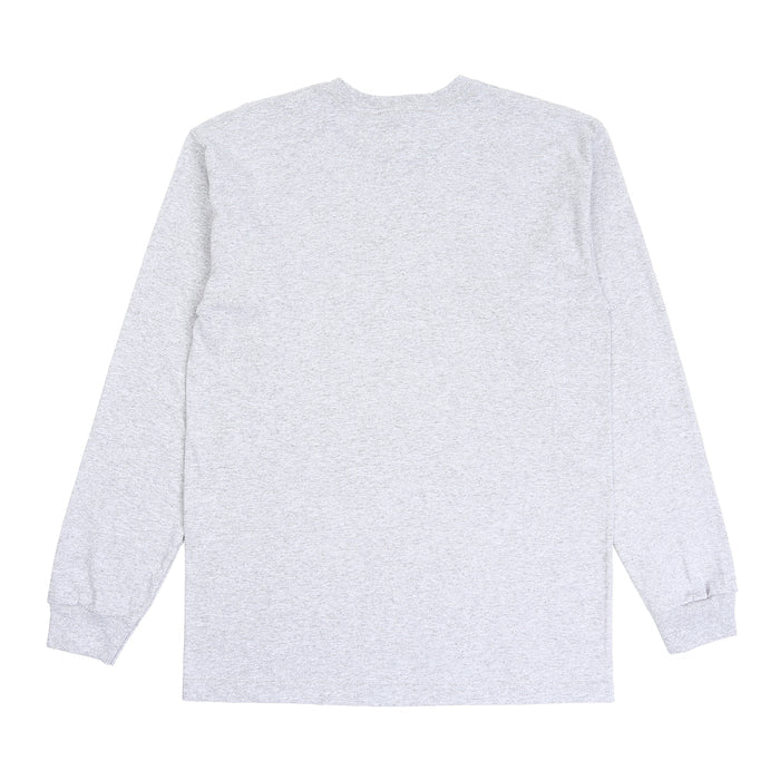 Camo Logo LS T-Shirt - Heather Grey