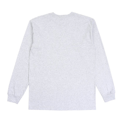 Camo Logo LS T-Shirt - Heather Grey