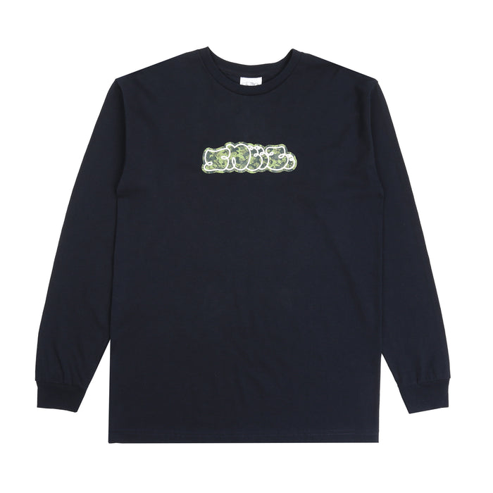 Camo Logo LS T-Shirt - Navy