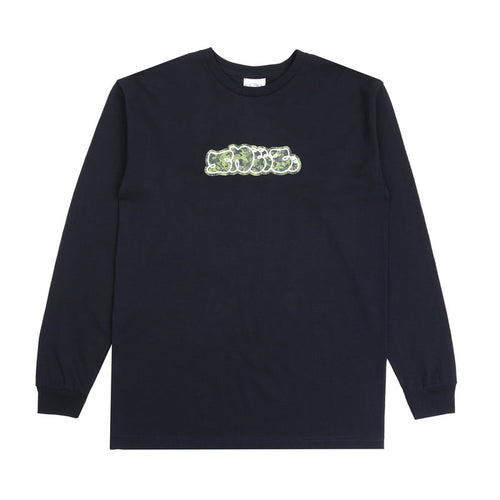 Camo Logo LS T-Shirt - Navy