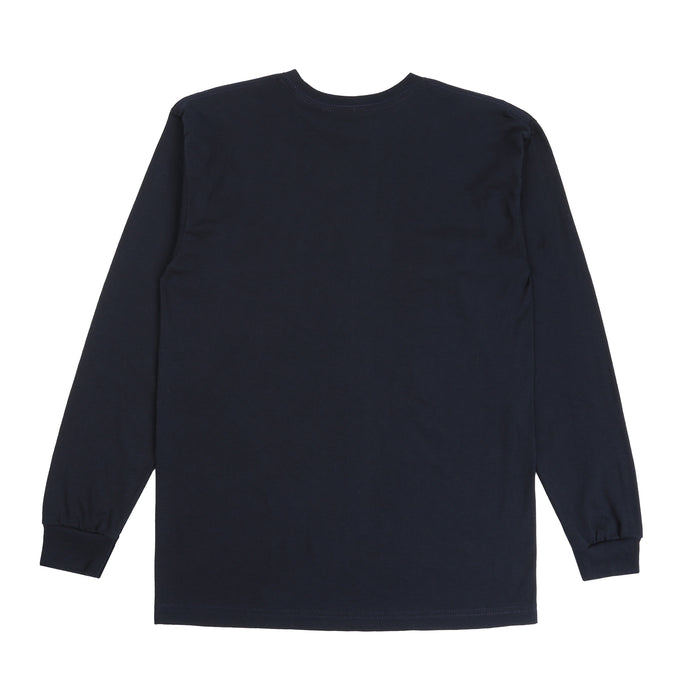 Camo Logo LS T-Shirt - Navy