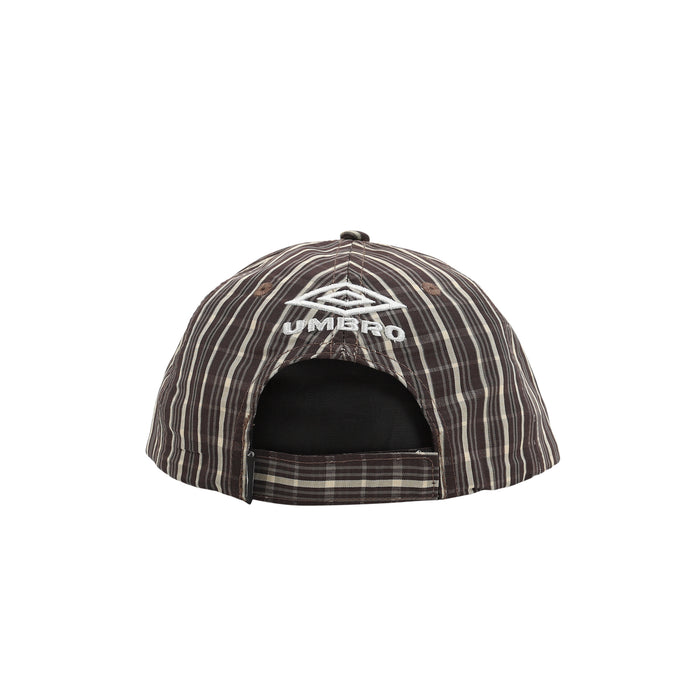 Check Hazard Cap - Beige/Dark Brown