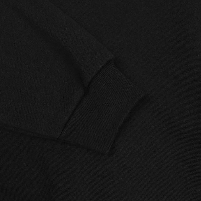 Chrome Zip Hooded Sweater - Black