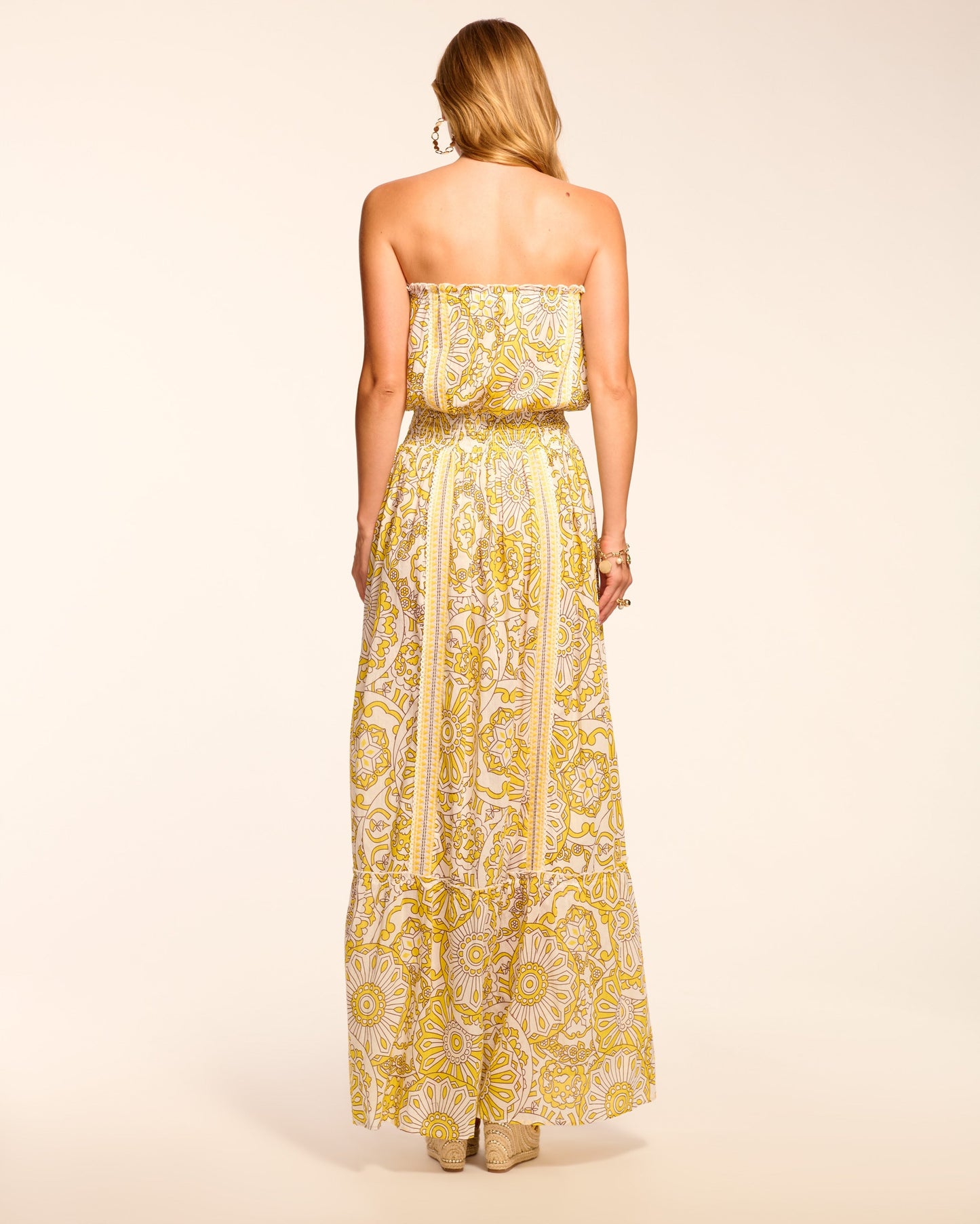 Nadine Cotton Strapless Coverup Maxi Dress