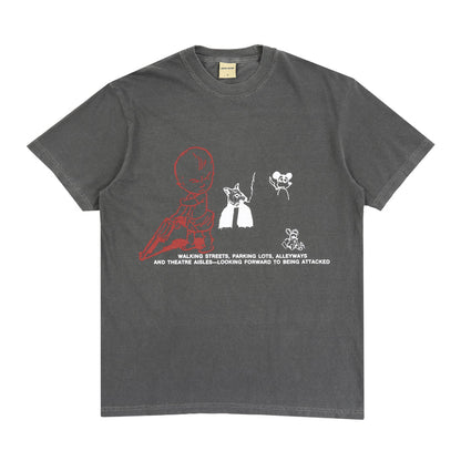 Depression Test Print SS T-Shirt  - Pepper