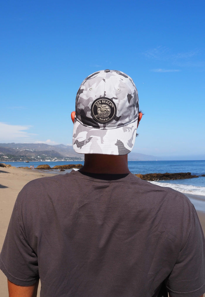 Dog Beach Camo Adjustable Hat