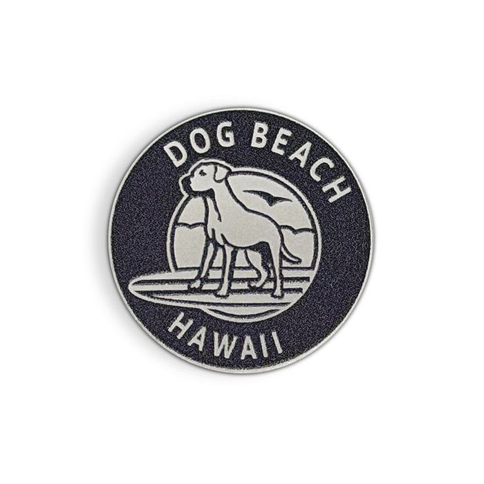 Dog Beach Logo Pin