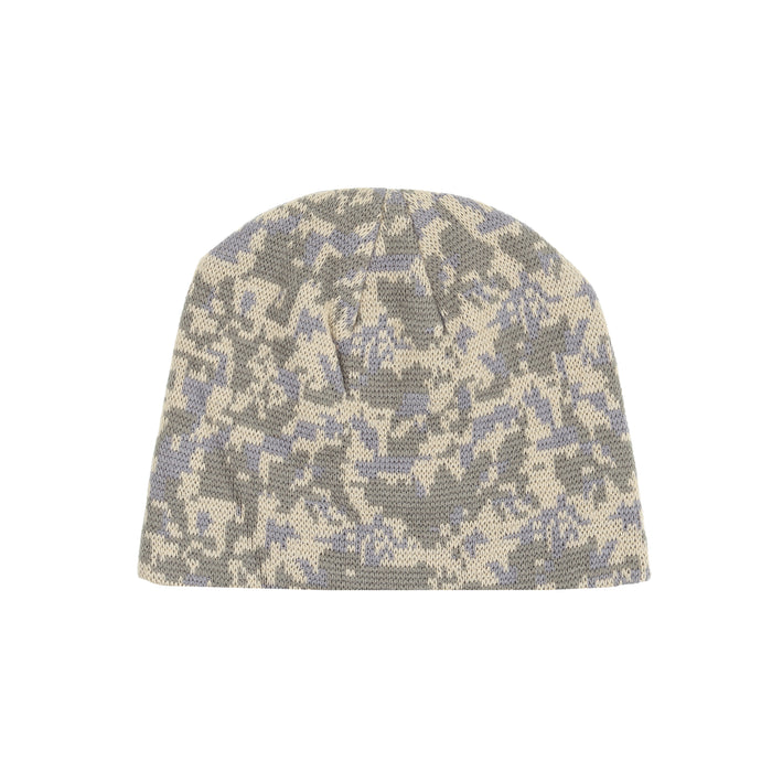 Embroidered Logo Skully Beanie - Camo