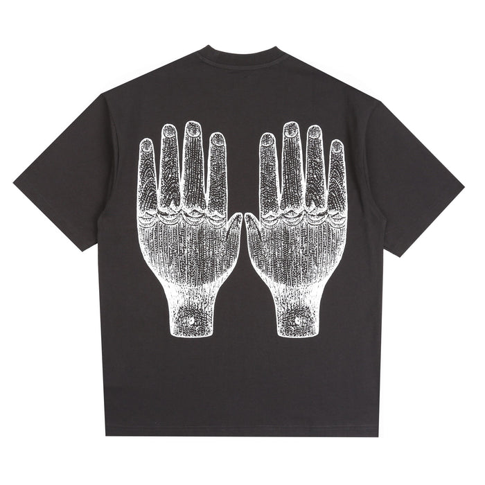 Face Figures Hands T-Shirt - Black