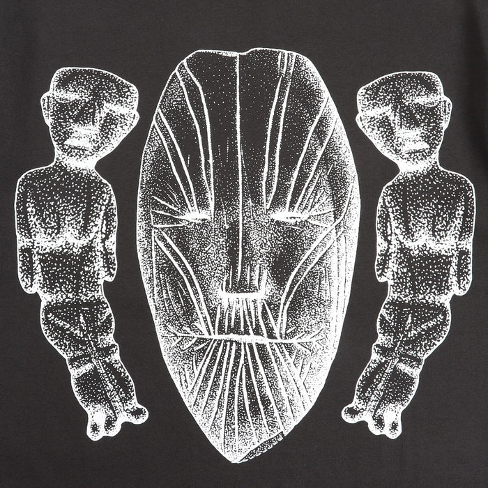Face Figures Hands T-Shirt - Black