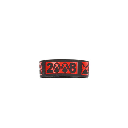 Faux Stud Bracelet - Black/Red