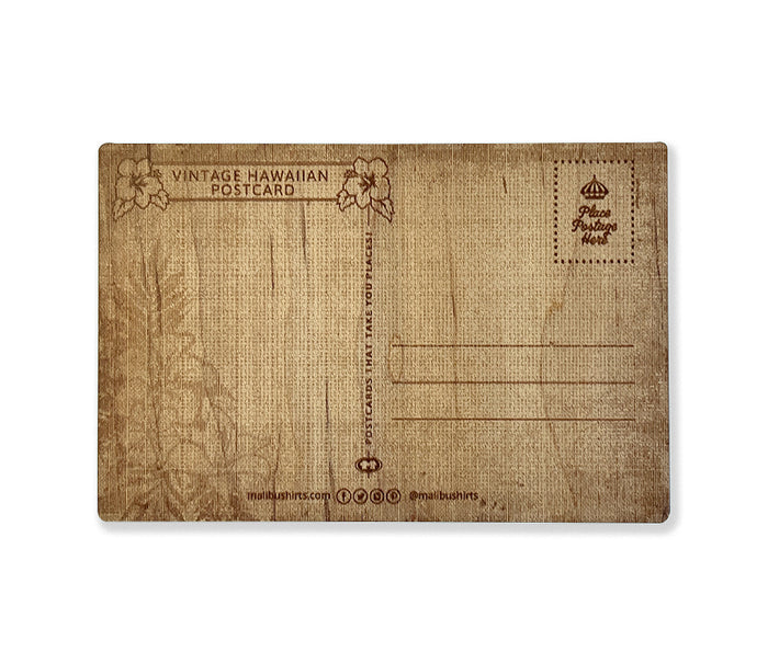 Flying A Service Wooden Postcard