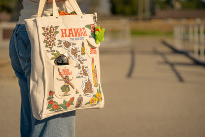 Hawaii 50th State Retro Beach Bag
