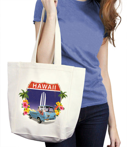 Hawaiii HWY 1 Van Tote Bag
