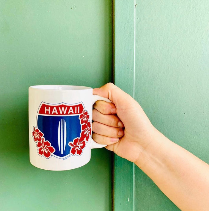 Hi Hwy 1 Floral Mug