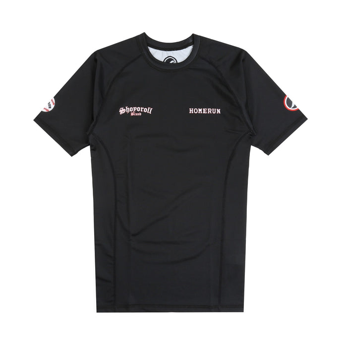 Homerun Shoyoroll SS Rash Guard - Black