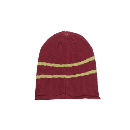Knit Swirl Beanie - Gold