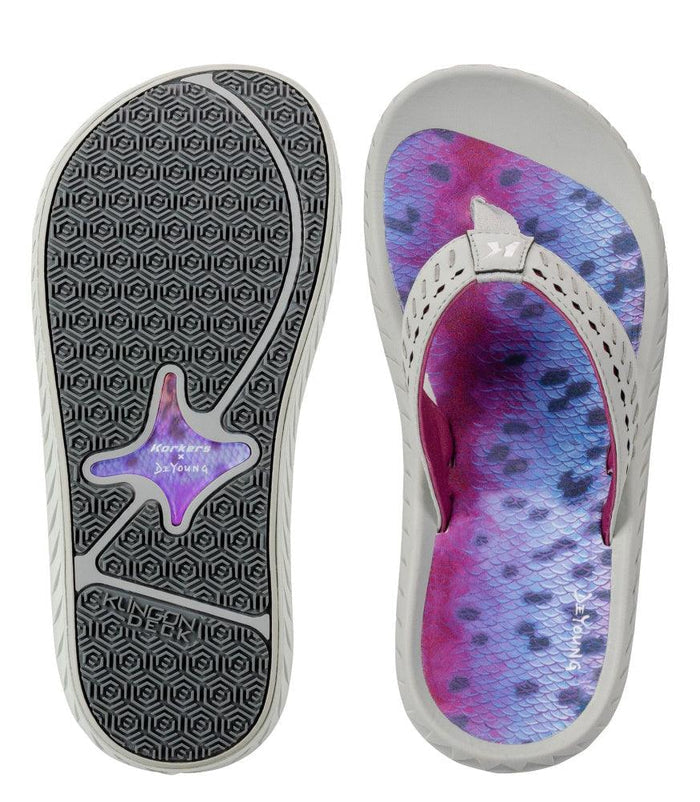 Korkers Womens Fish Flip - Rainbow Trout
