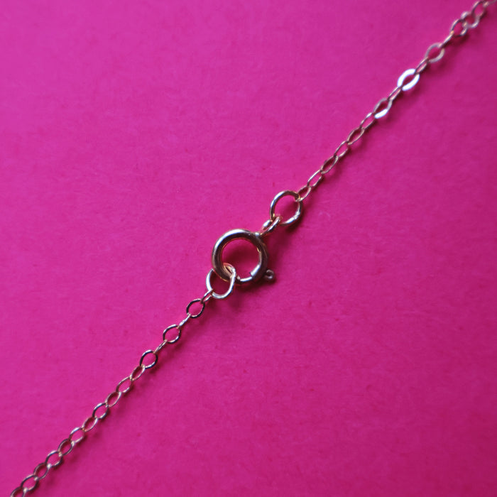 Leailoha 16" White Pearl Gold Filled Necklace