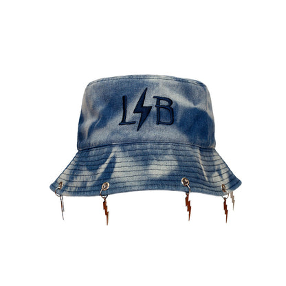 LIB 2025 Lightning Charms Denim Bucket Hat