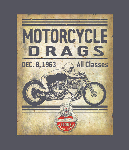 Lions Drag Bike Retro T-Shirt