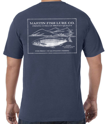 Martin Salmon Lures Vintage Label T-Shirt