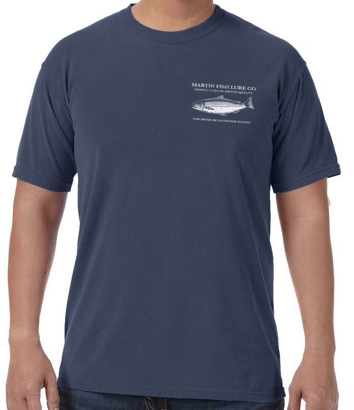 Martin Salmon Lures Vintage Label T-Shirt